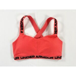 Under Armour UA Crossback Strappy Low Sports Bra Vibrant Red/Orange Women's S